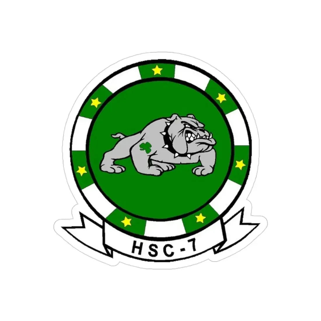 HSC 7 (U.S. Navy) Transparent STICKER Die-Cut Vinyl Decal 3 Inch Transparent - The Sticker Space