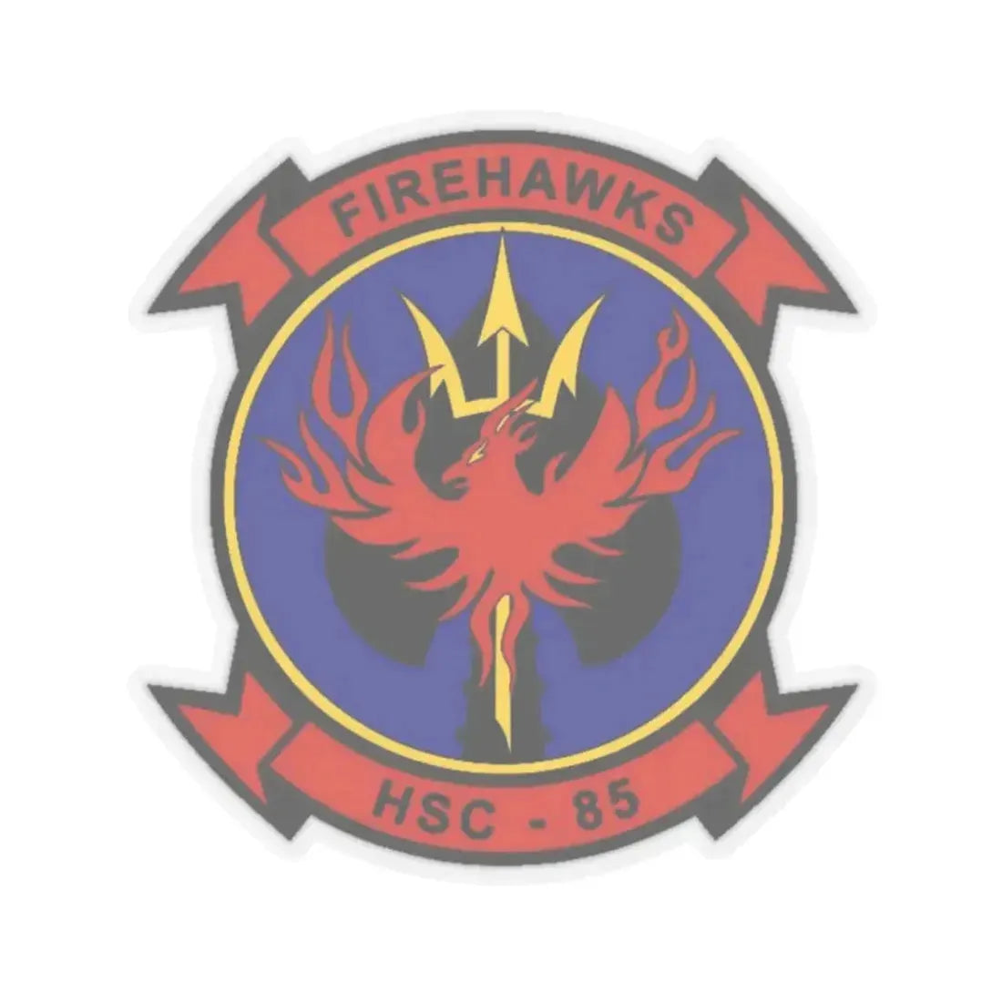 HSC 85 1 (U.S. Navy) STICKER Vinyl Kiss-Cut Decal 2 Inch Transparent - The Sticker Space