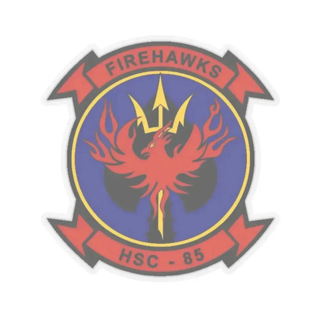 HSC 85 1 (U.S. Navy) STICKER Vinyl Kiss-Cut Decal 3 Inch Transparent - The Sticker Space