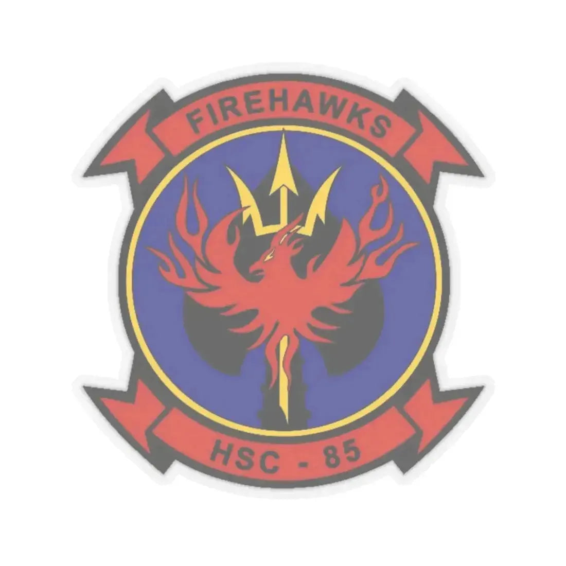 HSC 85 1 (U.S. Navy) STICKER Vinyl Kiss-Cut Decal 4 Inch Transparent - The Sticker Space