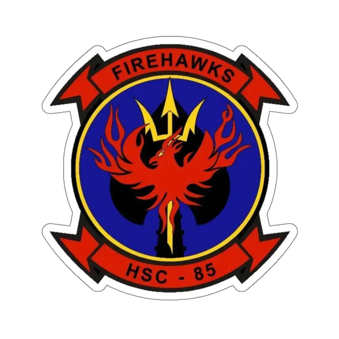 HSC 85 1 (U.S. Navy) STICKER Vinyl Kiss-Cut Decal 6 Inch White - The Sticker Space