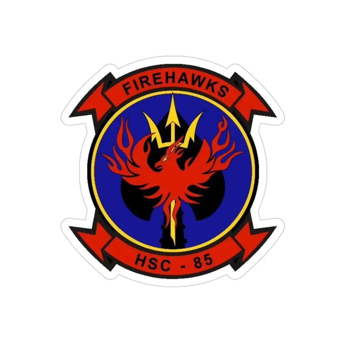 HSC 85 v2 (U.S. Navy) Transparent STICKER Die-Cut Vinyl Decal 4 Inch Transparent - The Sticker Space