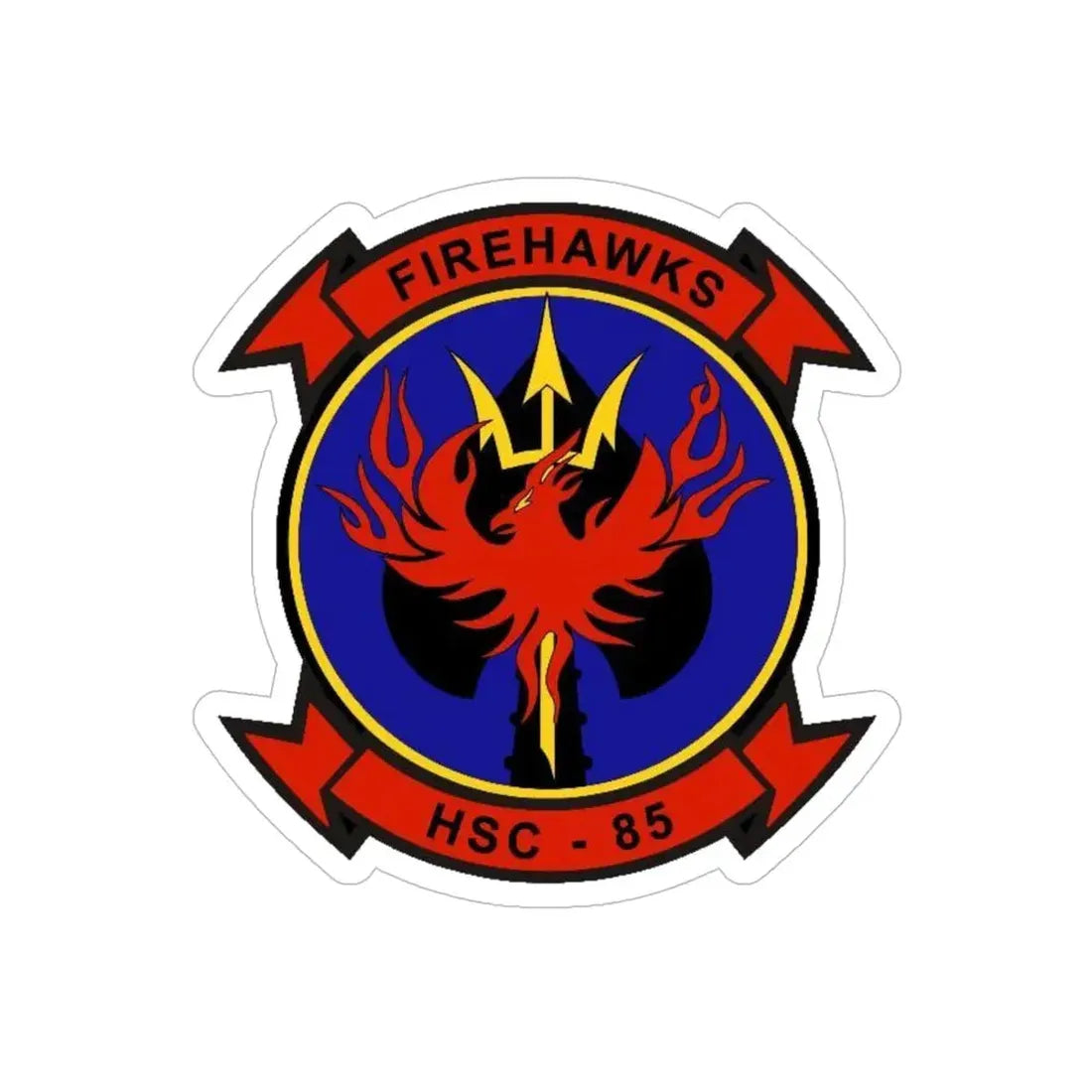 HSC 85 v2 (U.S. Navy) Transparent STICKER Die-Cut Vinyl Decal 6 Inch Transparent - The Sticker Space