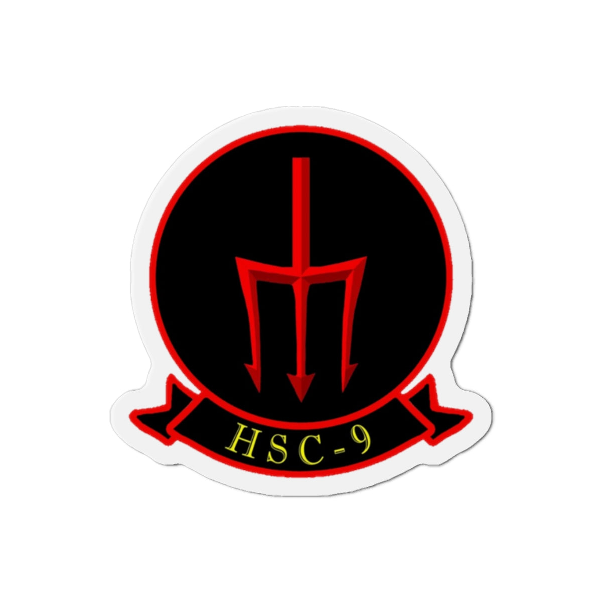 HSC 9 Helicopter Sea Combat Squadron 9 ‘Tridents’ (U.S. Navy) Die-Cut Magnet-2" x 2"-The Sticker Space