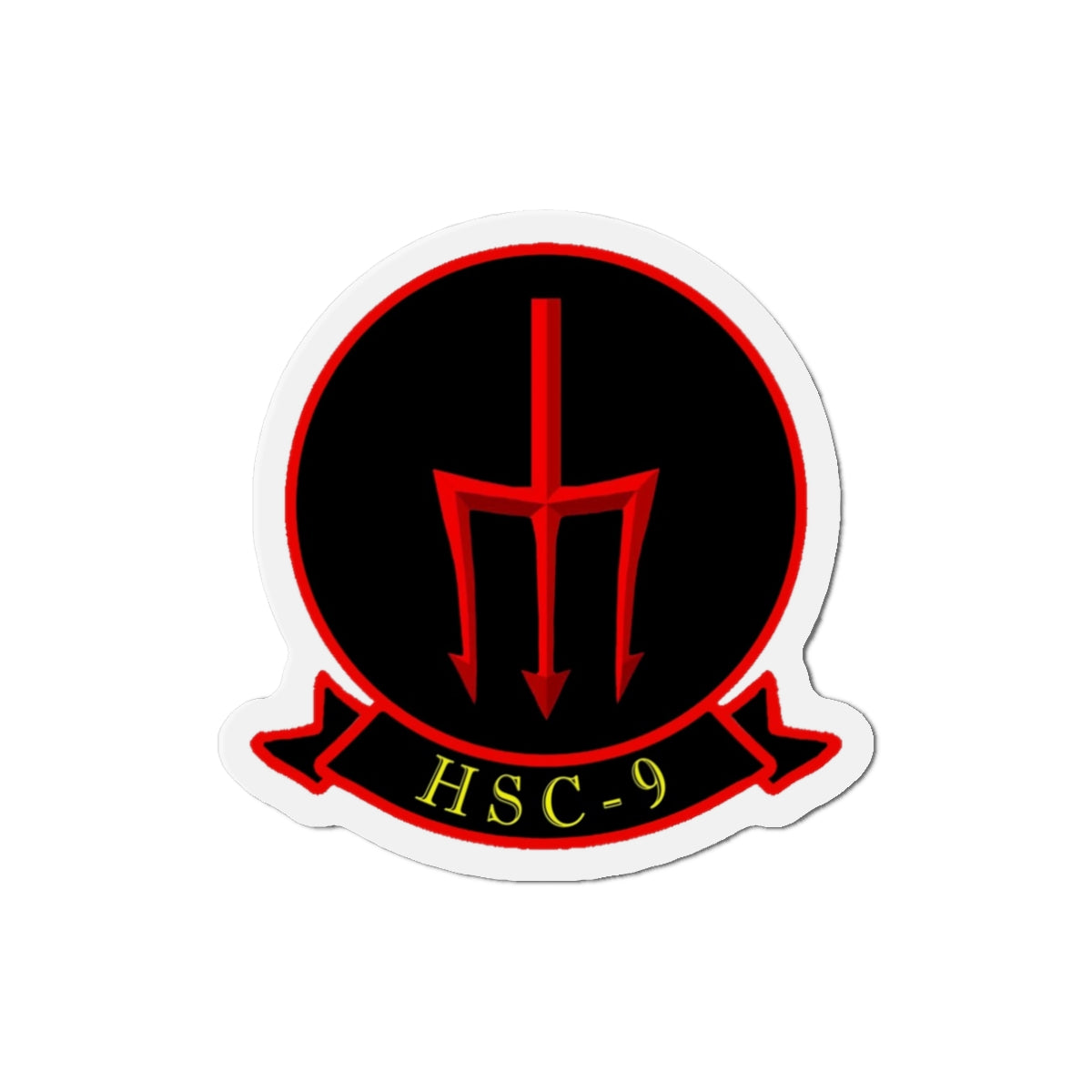 HSC 9 Helicopter Sea Combat Squadron 9 ‘Tridents’ (U.S. Navy) Die-Cut Magnet-3" x 3"-The Sticker Space