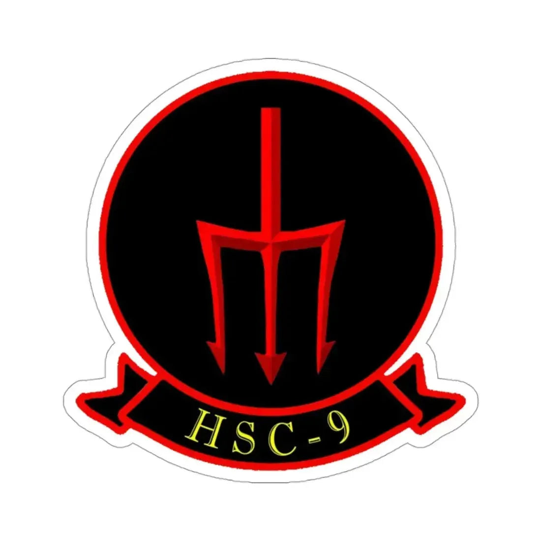 HSC 9 Helicopter Sea Combat Squadron 9 ‘Tridents’ (U.S. Navy) STICKER Vinyl Die-Cut Decal 3 Inch - The Sticker Space