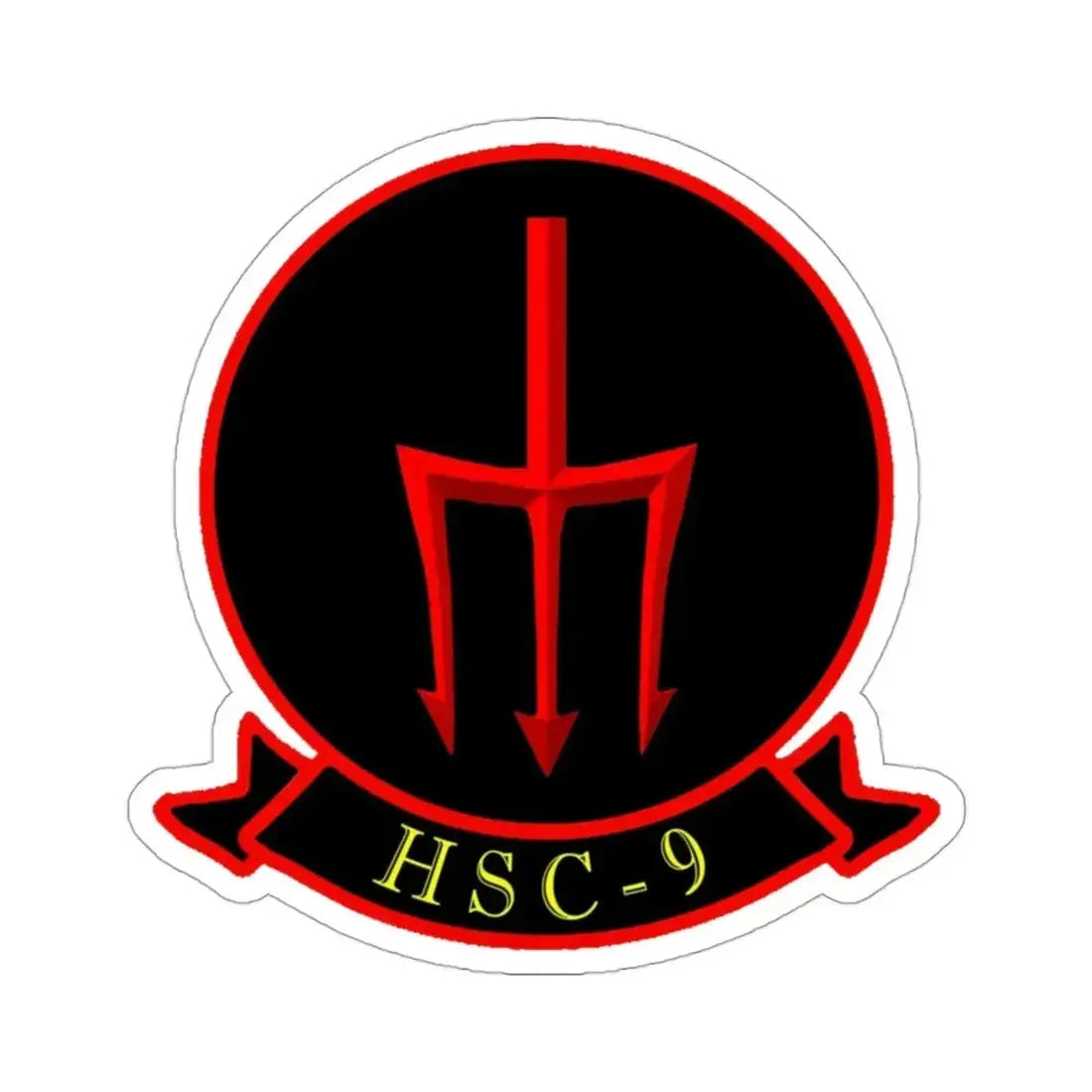 HSC 9 Helicopter Sea Combat Squadron 9 ‘Tridents’ (U.S. Navy) STICKER Vinyl Die-Cut Decal - The Sticker Space