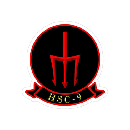 HSC 9 Helicopter Sea Combat Squadron 9 ‘Tridents’ (U.S. Navy) Transparent STICKER Die-Cut Vinyl Decal - The Sticker Space