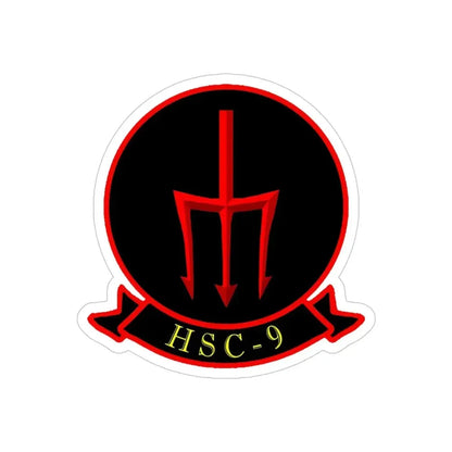 HSC 9 Helicopter Sea Combat Squadron 9 ‘Tridents’ (U.S. Navy) Transparent STICKER Die-Cut Vinyl Decal - The Sticker Space