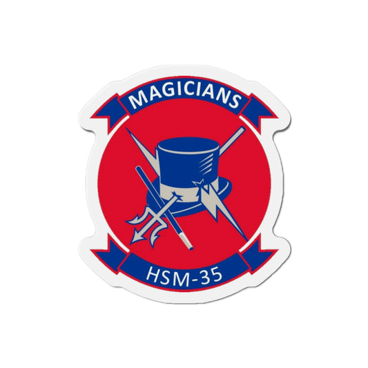 HSM 35 Helicopter Maritime Strike Squadron 35 (U.S. Navy) Die-Cut Magnet-2" x 2"-The Sticker Space