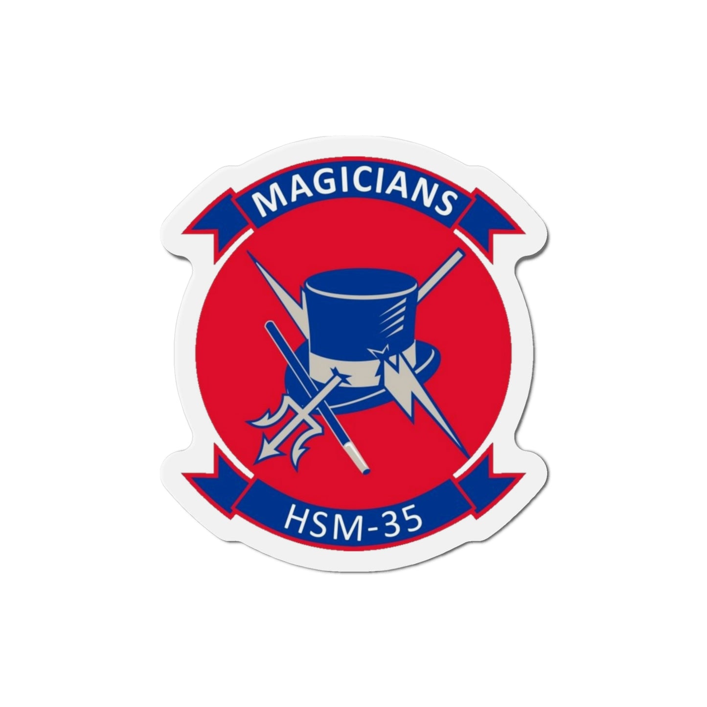 HSM 35 Helicopter Maritime Strike Squadron 35 (U.S. Navy) Die-Cut Magnet-3" x 3"-The Sticker Space