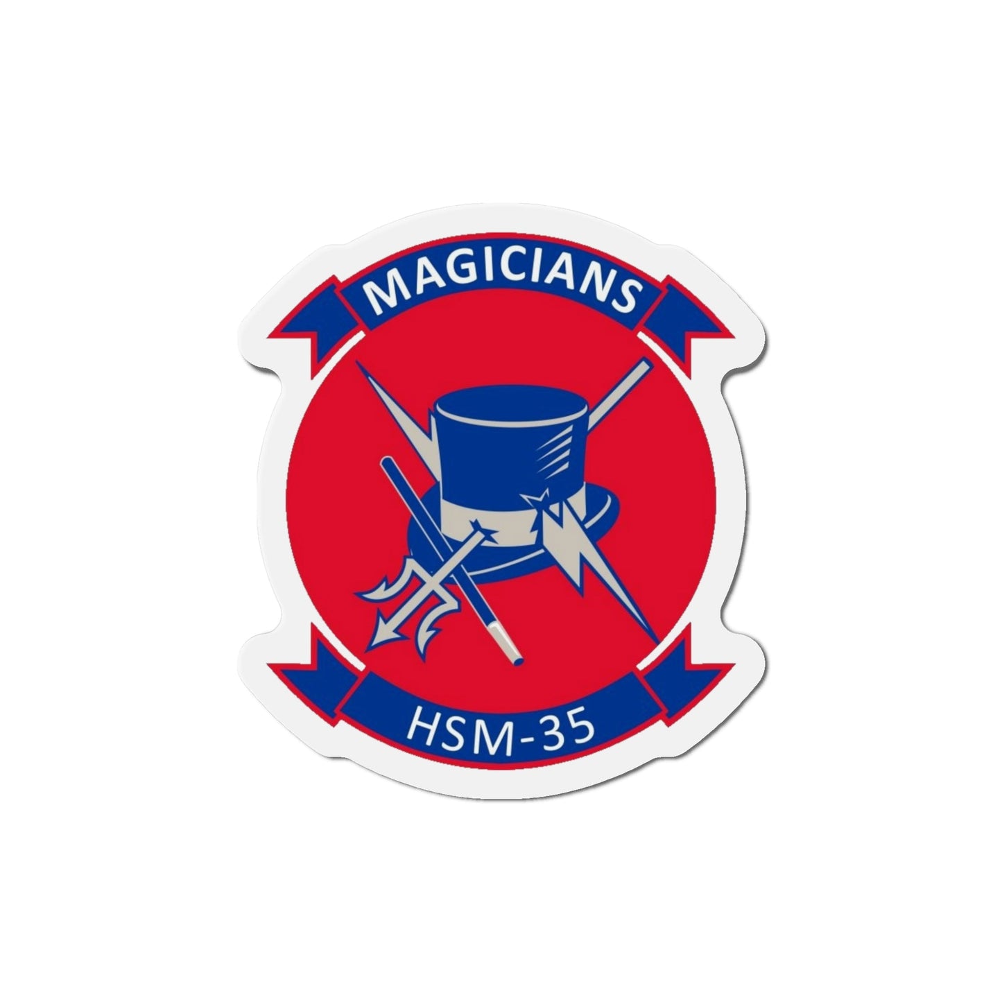 HSM 35 Helicopter Maritime Strike Squadron 35 (U.S. Navy) Die-Cut Magnet-5" x 5"-The Sticker Space