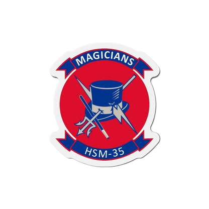 HSM 35 Helicopter Maritime Strike Squadron 35 (U.S. Navy) Die-Cut Magnet-5" x 5"-The Sticker Space