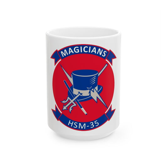 HSM 35 Helicopter Maritime Strike Squadron 35 (U.S. Navy) White Coffee Mug-15oz-The Sticker Space