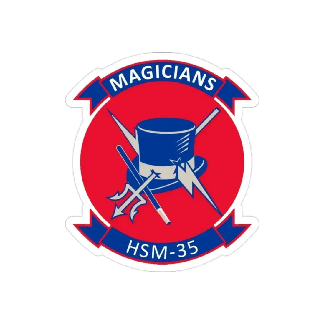 HSM 35 Helicopter Maritime Strike Squadron 35 (U.S. Navy) Transparent STICKER Die-Cut Vinyl Decal - The Sticker Space