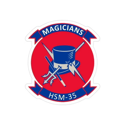 HSM 35 Helicopter Maritime Strike Squadron 35 (U.S. Navy) Transparent STICKER Die-Cut Vinyl Decal - The Sticker Space