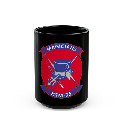 HSM 35 Magicians (U.S. Navy) Black Coffee Mug-15oz-The Sticker Space