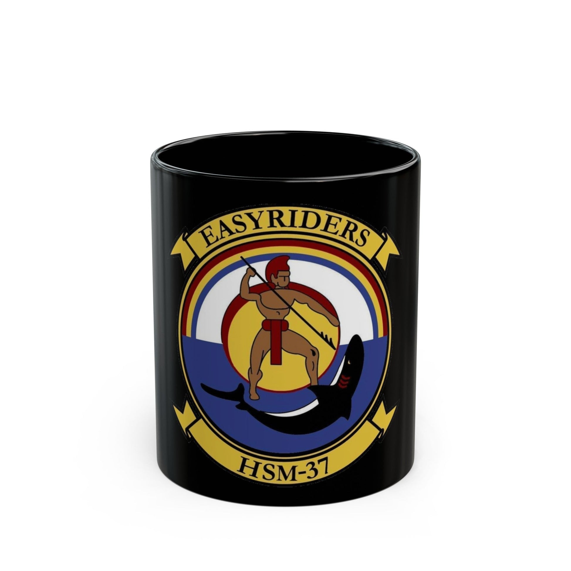 HSM 37 Helicopter Maritime Strike Squadron 37 (U.S. Navy) Black Coffee Mug-11oz-The Sticker Space