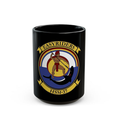 HSM 37 Helicopter Maritime Strike Squadron 37 (U.S. Navy) Black Coffee Mug-15oz-The Sticker Space