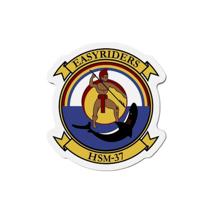 HSM 37 Helicopter Maritime Strike Squadron 37 (U.S. Navy) Die-Cut Magnet-4" x 4"-The Sticker Space