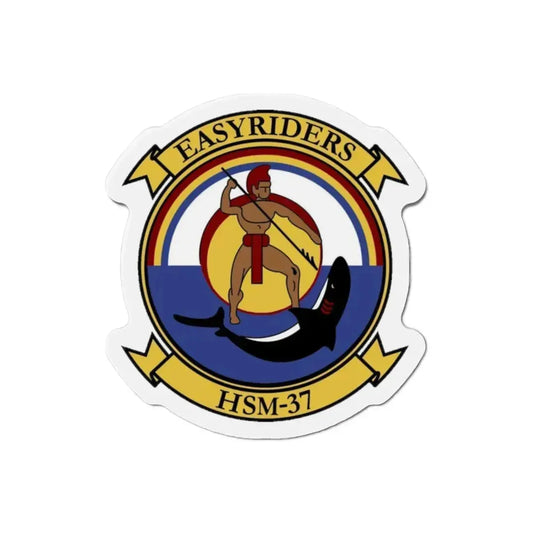 HSM 37 Helicopter Maritime Strike Squadron 37 (U.S. Navy) Refrigerator Magnet 2 Inch - The Sticker Space