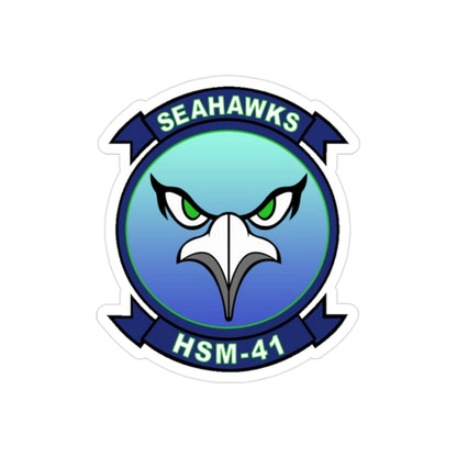 HSM 41 Helicopter Maritime Strike Squadron 41 (U.S. Navy) Transparent STICKER Die-Cut Vinyl Decal-2 Inch-The Sticker Space