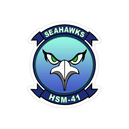 HSM 41 Helicopter Maritime Strike Squadron 41 (U.S. Navy) Transparent STICKER Die-Cut Vinyl Decal-3 Inch-The Sticker Space