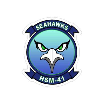 HSM 41 Helicopter Maritime Strike Squadron 41 (U.S. Navy) Transparent STICKER Die-Cut Vinyl Decal-6 Inch-The Sticker Space