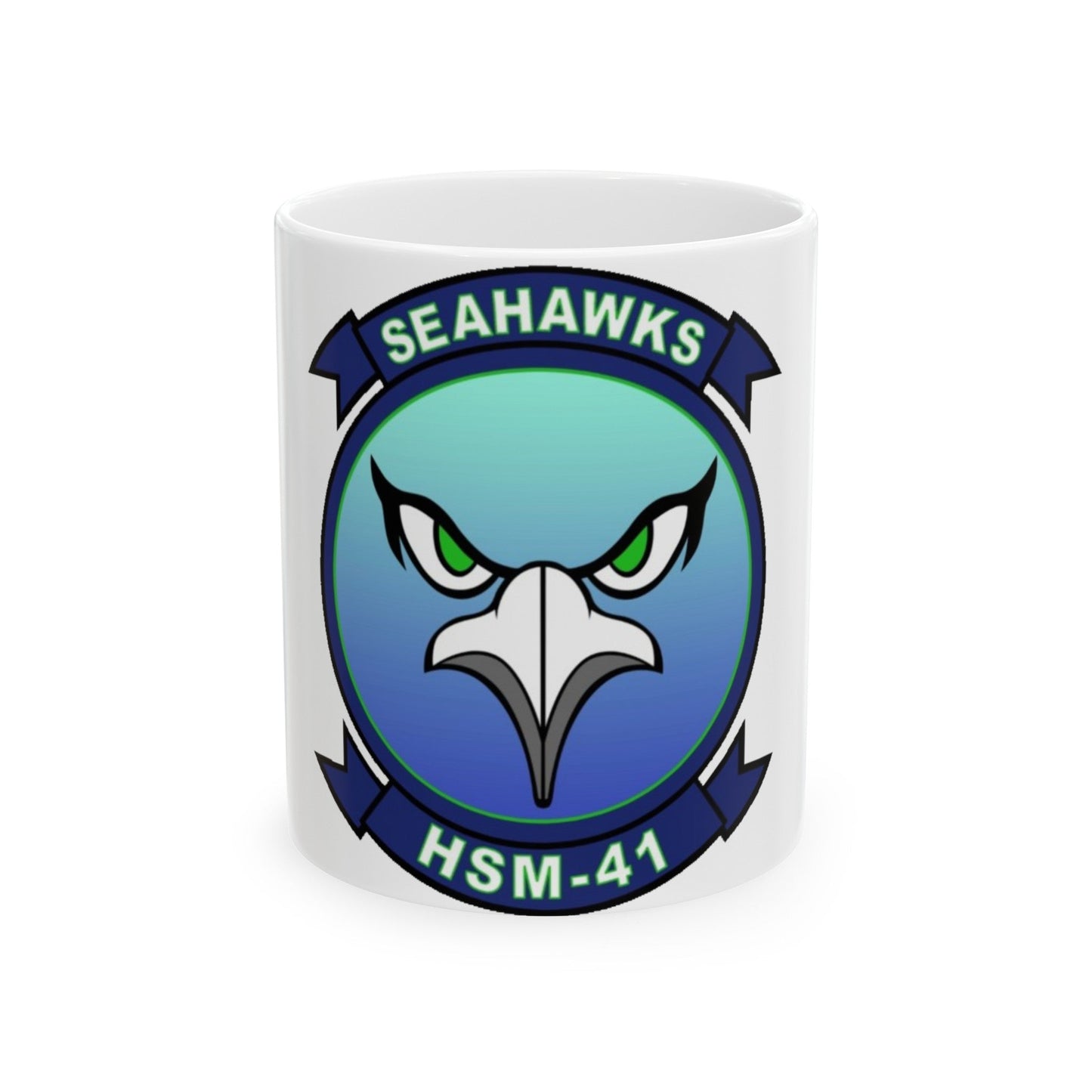 HSM 41 Helicopter Maritime Strike Squadron 41 (U.S. Navy) White Coffee Mug-11oz-The Sticker Space