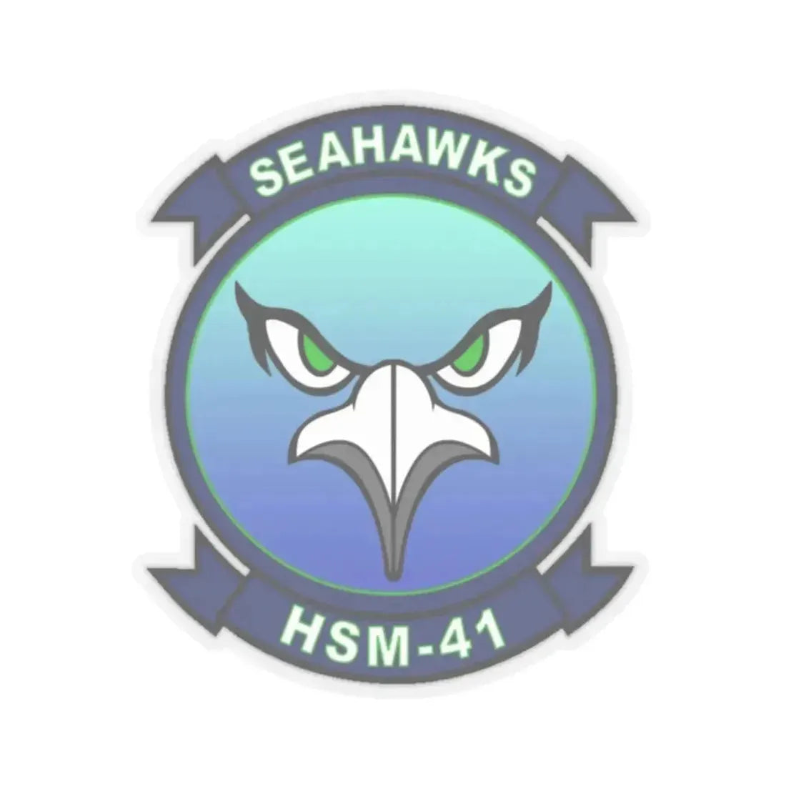 HSM 41 Helicopter Maritime Strike Squadron 41 (U.S. Navy) STICKER Vinyl Kiss-Cut Decal 2 Inch Transparent - The Sticker Space