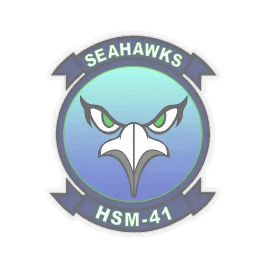 HSM 41 Helicopter Maritime Strike Squadron 41 (U.S. Navy) STICKER Vinyl Kiss-Cut Decal 3 Inch Transparent - The Sticker Space