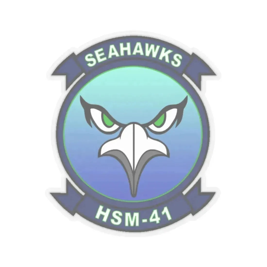 HSM 41 Helicopter Maritime Strike Squadron 41 (U.S. Navy) STICKER Vinyl Kiss-Cut Decal 6 Inch Transparent - The Sticker Space