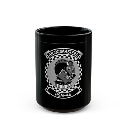 HSM 46 (U.S. Navy) Black Coffee Mug-15oz-The Sticker Space