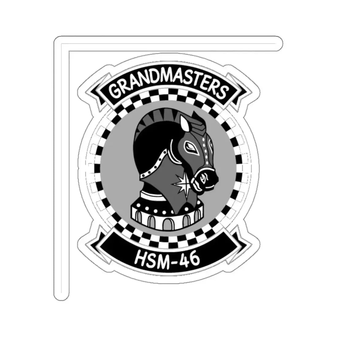 HSM 46 (U.S. Navy) STICKER Vinyl Die-Cut Decal 3 Inch - The Sticker Space