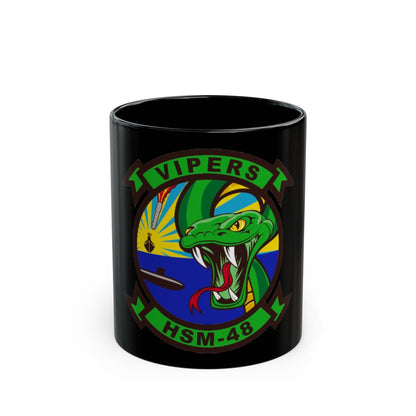 HSM 48 Helicopter Maritime Strike Squadron 48 (U.S. Navy) Black Coffee Mug-11oz-The Sticker Space