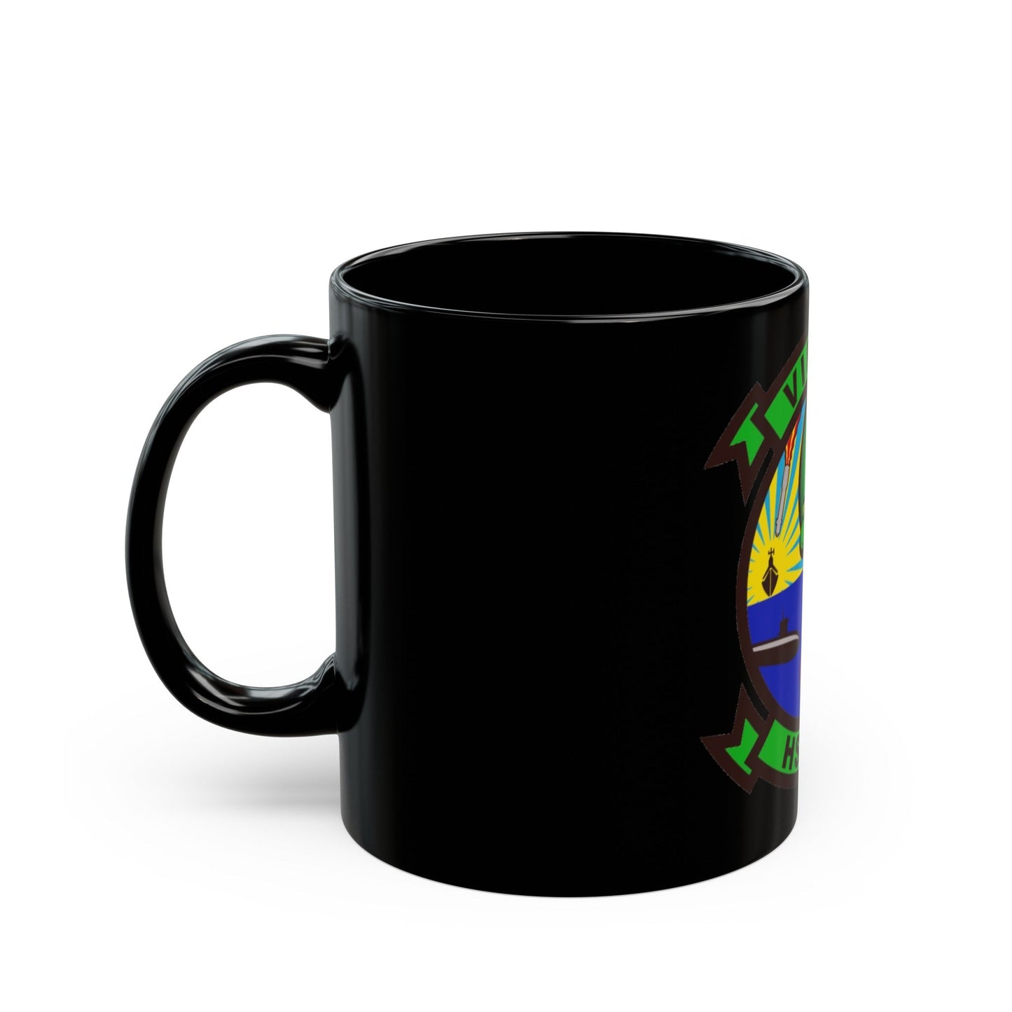 HSM 48 Helicopter Maritime Strike Squadron 48 (U.S. Navy) Black Coffee Mug-The Sticker Space