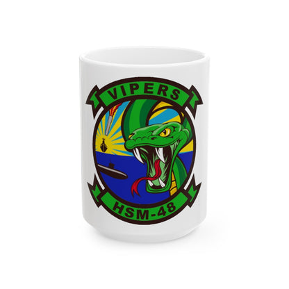 HSM 48 Helicopter Maritime Strike Squadron 48 (U.S. Navy) White Coffee Mug-15oz-The Sticker Space