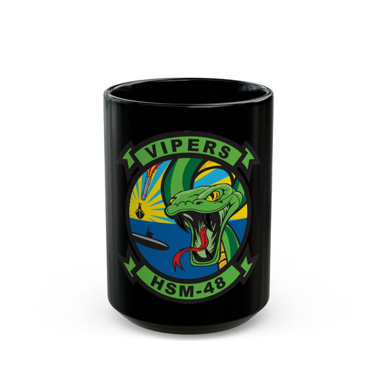 HSM 48 Vipers (U.S. Navy) Black Coffee Mug-15oz-The Sticker Space