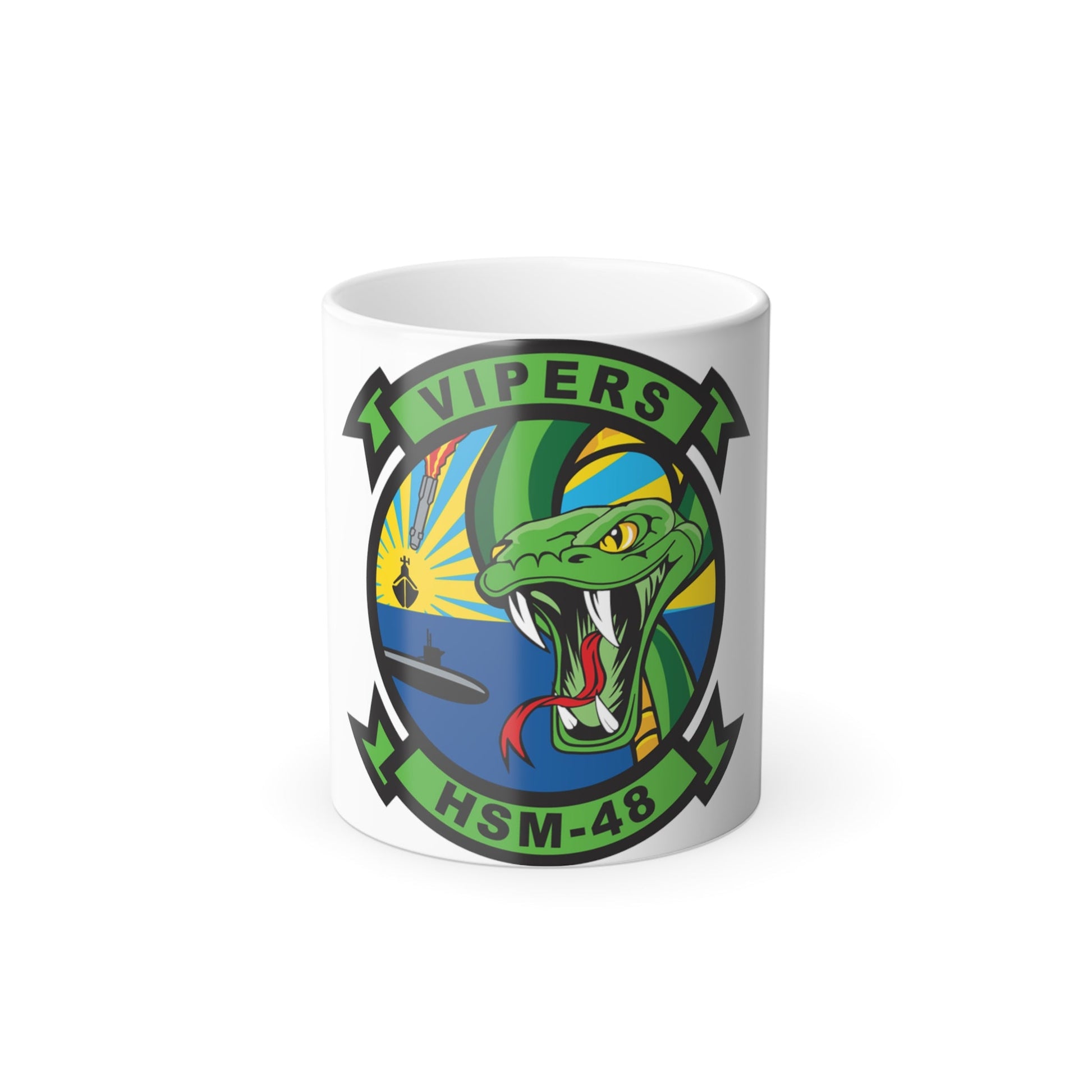 HSM 48 Vipers (U.S. Navy) Color Changing Mug 11oz-11oz-The Sticker Space