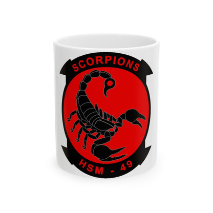 HSM 49 Helicopter Maritime Strike Squadron 49 (U.S. Navy) White Coffee Mug-11oz-The Sticker Space