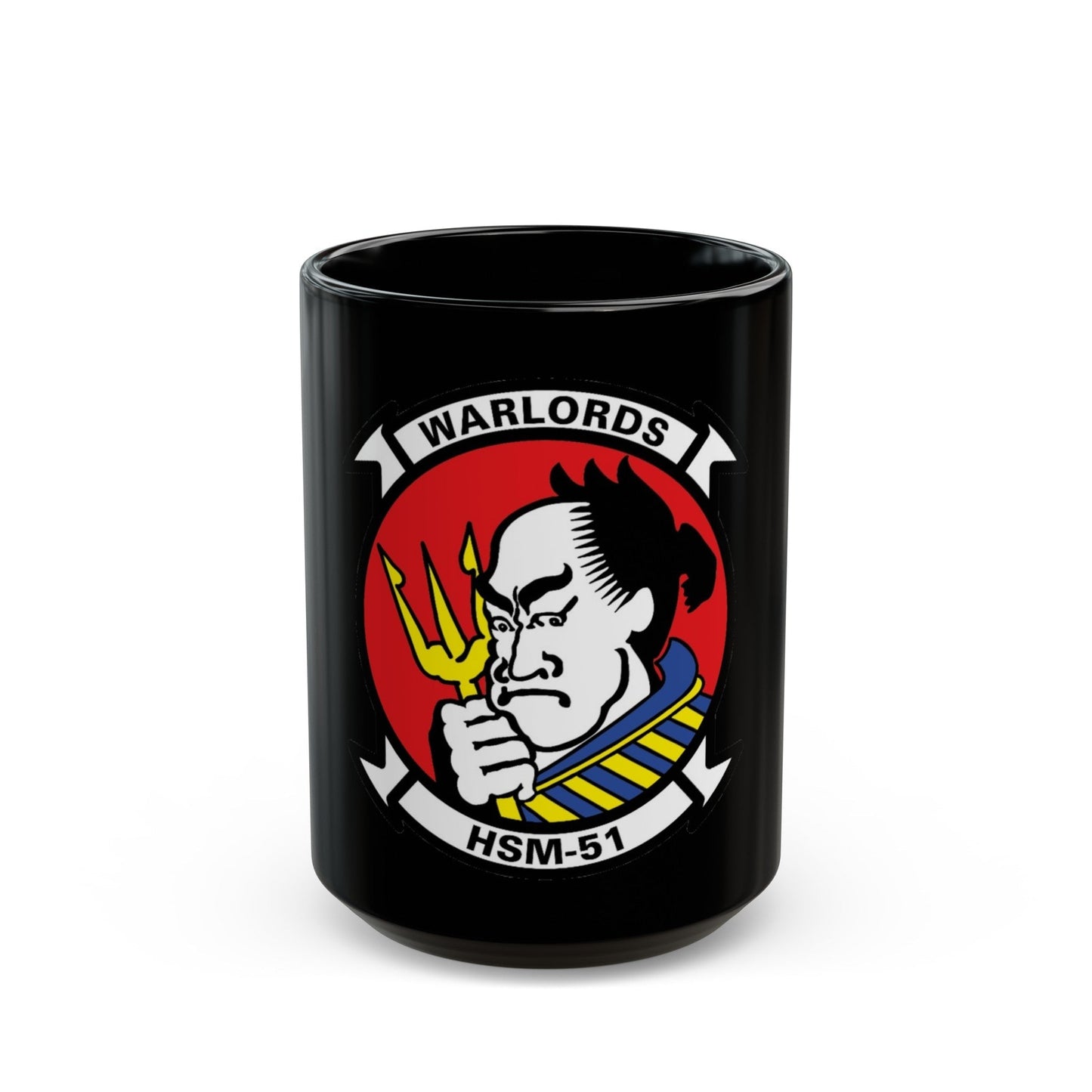 HSM 51 Helicopter Maritime Strike Squadron 51 (U.S. Navy) Black Coffee Mug-15oz-The Sticker Space