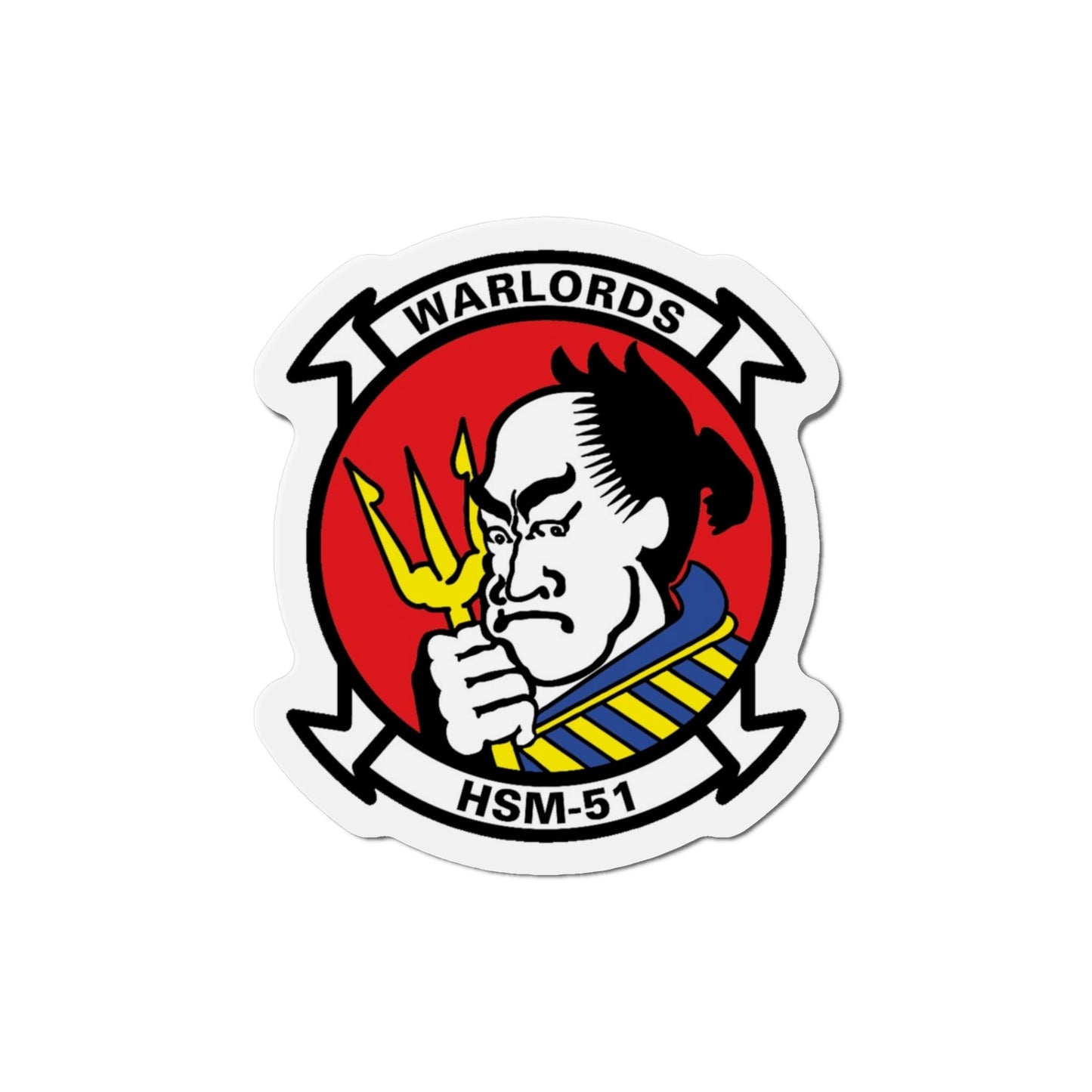 HSM 51 Helicopter Maritime Strike Squadron 51 (U.S. Navy) Die-Cut Magnet-4" x 4"-The Sticker Space