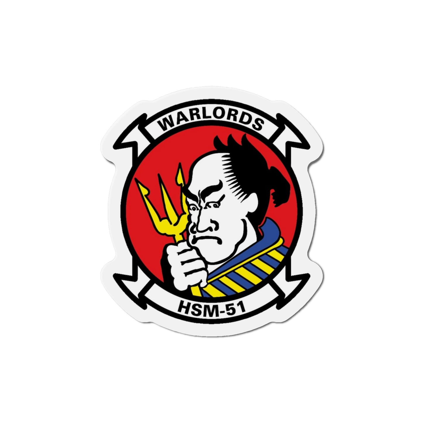 HSM 51 Helicopter Maritime Strike Squadron 51 (U.S. Navy) Die-Cut Magnet-5" x 5"-The Sticker Space