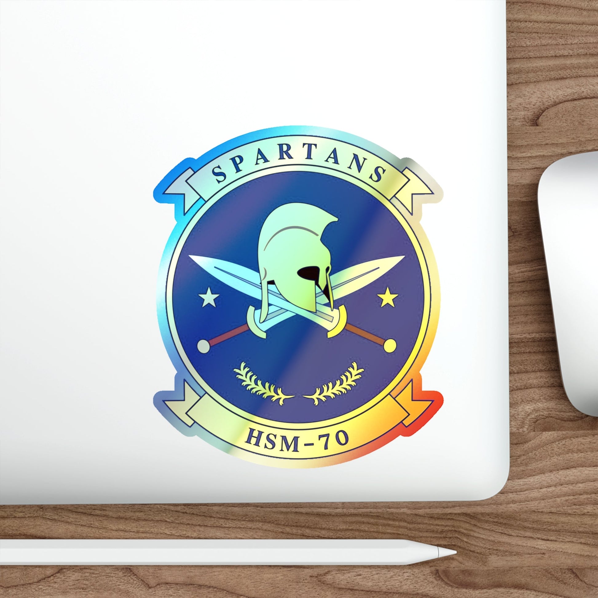 HSM 70 Helicopter Maritime Strike Squadron 70 (U.S. Navy) Holographic STICKER Die-Cut Vinyl Decal-The Sticker Space