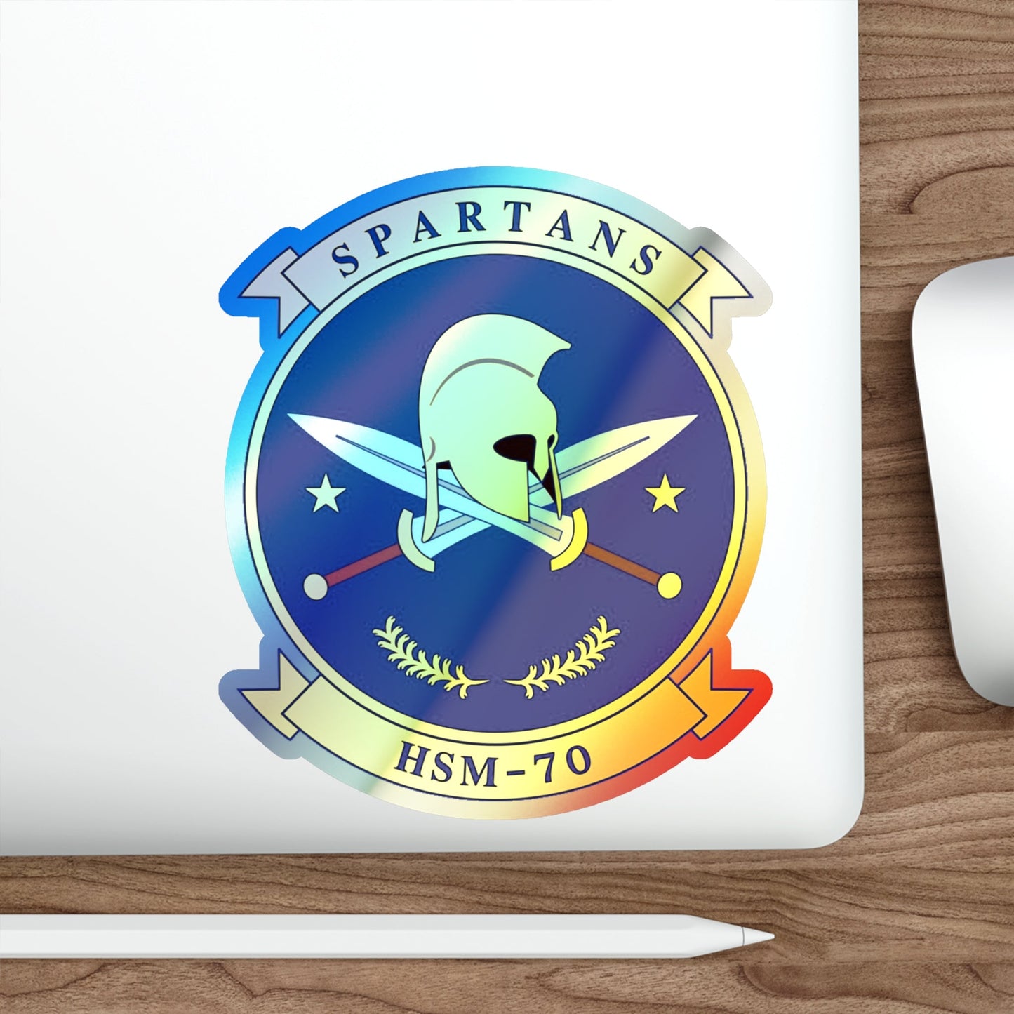 HSM 70 Helicopter Maritime Strike Squadron 70 (U.S. Navy) Holographic STICKER Die-Cut Vinyl Decal-The Sticker Space