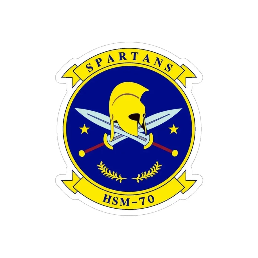 HSM 70 Helicopter Maritime Strike Squadron 70 (U.S. Navy) Transparent STICKER Die-Cut Vinyl Decal 4 Inch Transparent - The Sticker Space