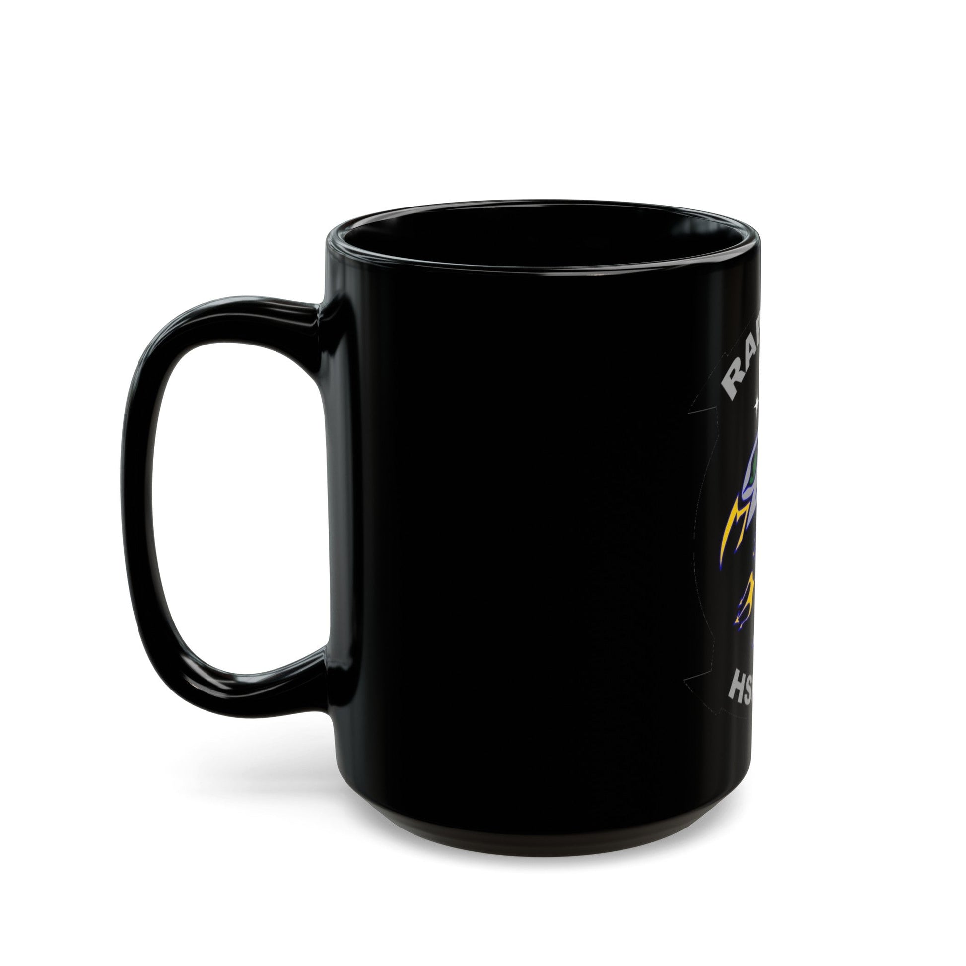 HSM 71 Raptors (U.S. Navy) Black Coffee Mug-The Sticker Space