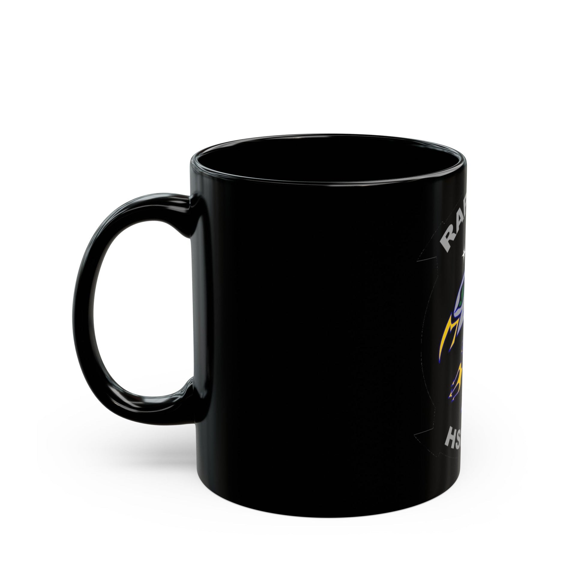 HSM 71 Raptors (U.S. Navy) Black Coffee Mug-The Sticker Space