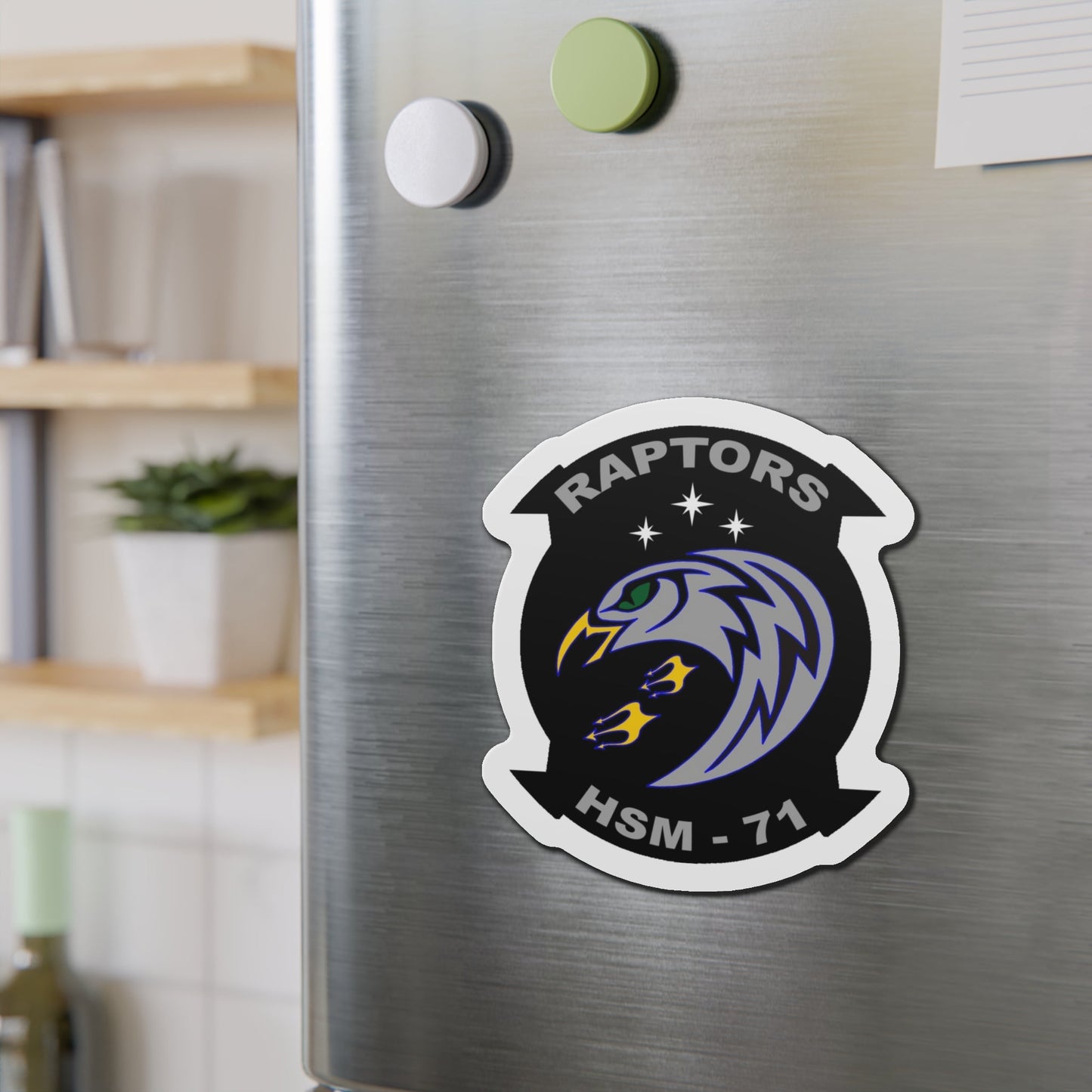 HSM 71 Raptors (U.S. Navy) Die-Cut Magnet-The Sticker Space