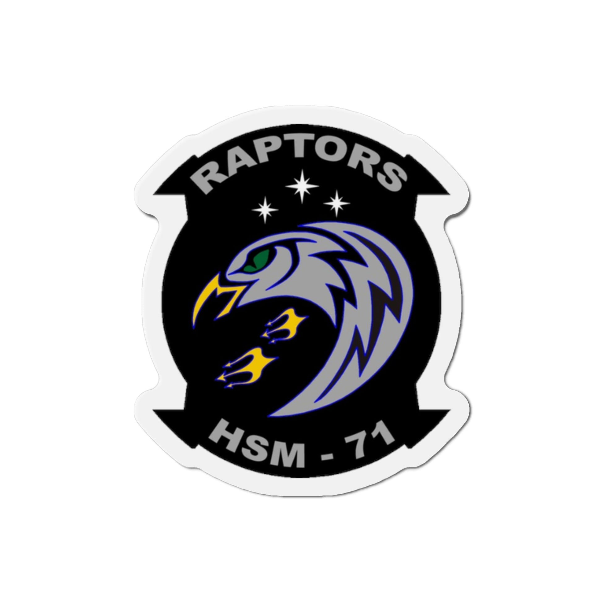 HSM 71 Raptors (U.S. Navy) Die-Cut Magnet-2" x 2"-The Sticker Space